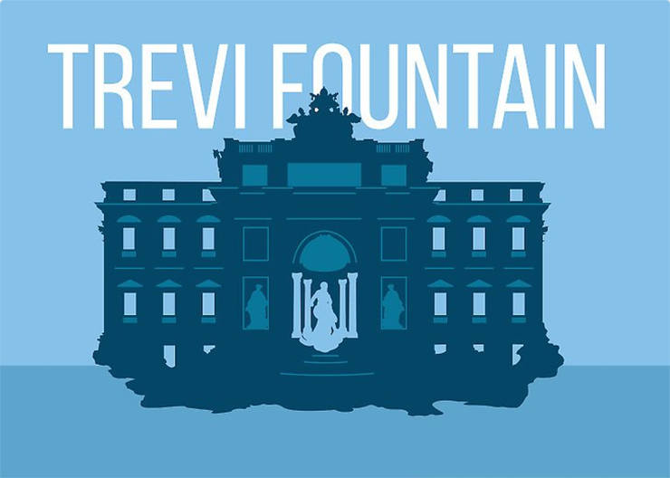 Throw coins into the Trevi Fountain
